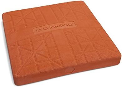 Champro Hall Base: 15" square, 3" high, orange.
