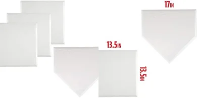 Franklin Sports MLB Rubber Bases: Portable Home Plate & Bases Set