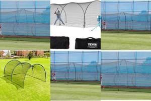 Unbreakable Fiberglass Baseball Batting Cage (5-Unit)