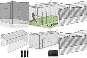 Net-only baseball batting cage