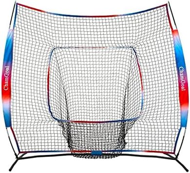 Portable 7x7ft Baseball/Softball Hitting & Pitching Net
