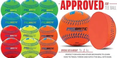 Franklin Sports Pro Brite Neon Youth Tee Ball Set (Indoor/Outdoor)
