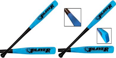 Player Sports 31" Pro Maple Flat Half Paddle Bat (Sky Blue/Black)
