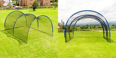 FORTRESS Pop-Up Batting Cage: Portable, Fiberglass, Instant Setup
