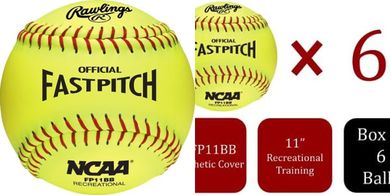 Rawlings NCAA Fastpitch Softballs (11"/12", 6/12-pack)
