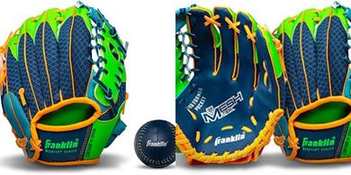 Youth Baseball Glove & Ball Sets (Left/Right Hand, 9.5")
