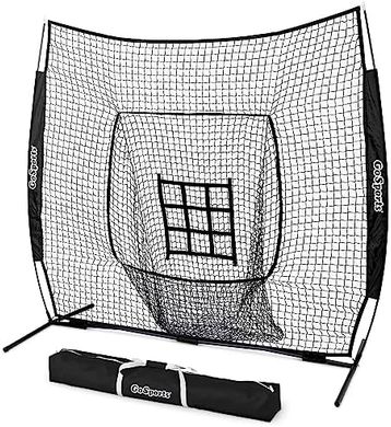 GoSports 7x7 Baseball/Softball Practice Net with Carry Bag
