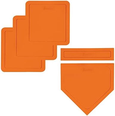 Franklin Sports MLB Rubber Bases: Home Plate, Pitcher