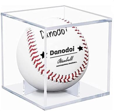 UV-Protected Acrylic Baseball Display Cube
