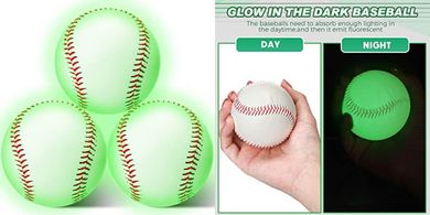 Glow-in-the-Dark Baseball Lights (3-Pack)
