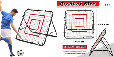 Rebound Net: Soccer, Baseball, Football Training Net
