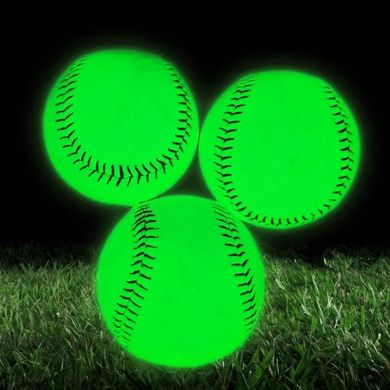 Glow-in-the-Dark Baseball Gift Set (3-pack, Official Size)
