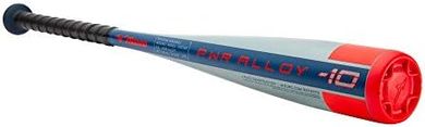 Mizuno PWR Alloy Youth Baseball Bat:  Lightweight, 1-piece aluminum, cushioned grip.
