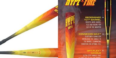 Easton | 2024 | Hype FIRE Baseball Bat | USSSA | -5/-8/-10 Drop | 2 3/4" Barrel | 2 Pc. Composite