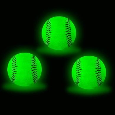 Glow-in-the-Dark Baseball (3-Pack): Official Size, Day & Night Play
