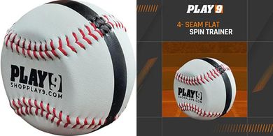 SHOP PLAY 9 Leather Baseball Spin Trainers
