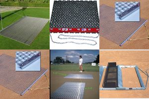 Steel frame baseball drag mat