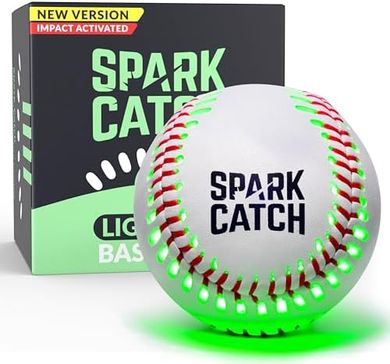 Glow-in-the-Dark SPARK CATCH Baseball for Kids & Teens
