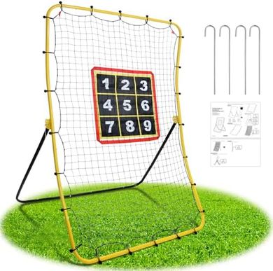 Adjustable Rebounder Net for Soccer, Baseball & Volleyball Training
